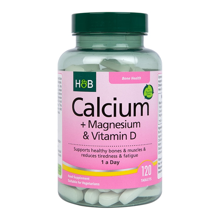 Holland & Barrett Calcium + Magnesium & Vitamin D 120 Tablets